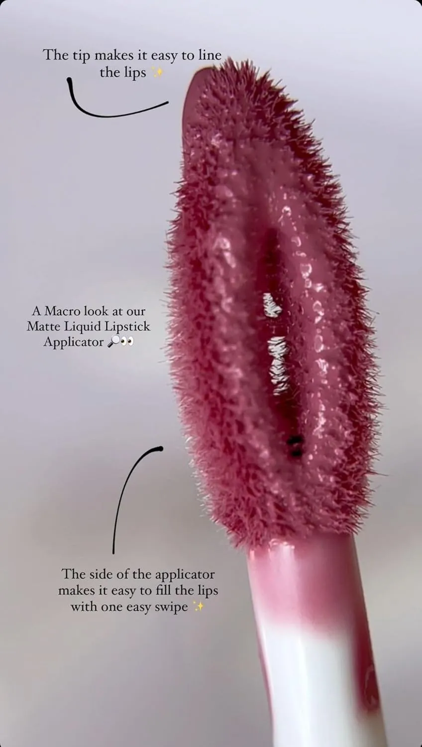 FARMASi Make Up Matte Liquid Lipstick, Long-Lasting and Ultra-comfortable, High-Impact, Lightweight, Organic, Pure Pigments 0.14 fl.oz (Rose Dream)