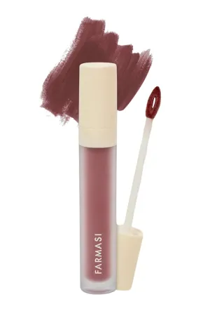 FARMASi Make Up Matte Liquid Lipstick, Long-Lasting and Ultra-comfortable, High-Impact, Lightweight, Organic, Pure Pigments 0.14 fl.oz (Wild Rose)