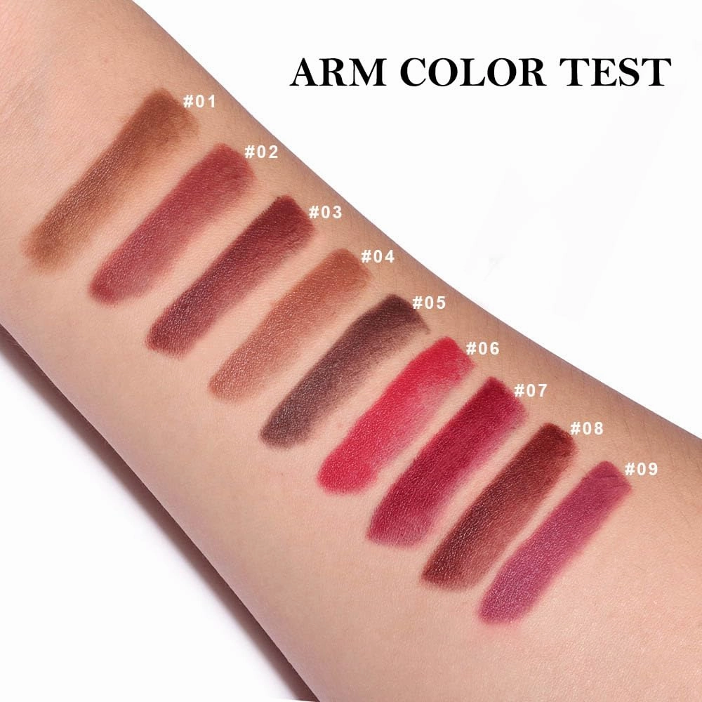 FeiCuiYun 2-in-1 Mauve Gradient Matte Lipstick Crayon Lip Liner pencil, Flawless Contour Gradual Ombre Effect lip Pencil for Women Long Lasting Waterproof Smudge Proof Lipstick Pencil, 09#