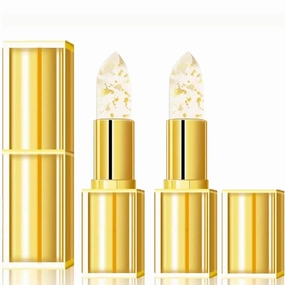 Filgaentrme Lipstick, Color Changing Lipstick, Transparente Transferproof Long Lasting 24 Hours Moisturizing Glossy Shine Lip Gloss for Women (2Pc)