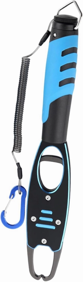 Fish Lip Gripper, Lockable Fish Gripper with Scale, Grabber Tool, Professional Sea Fishing Equipment for All Men Fishing Lovers