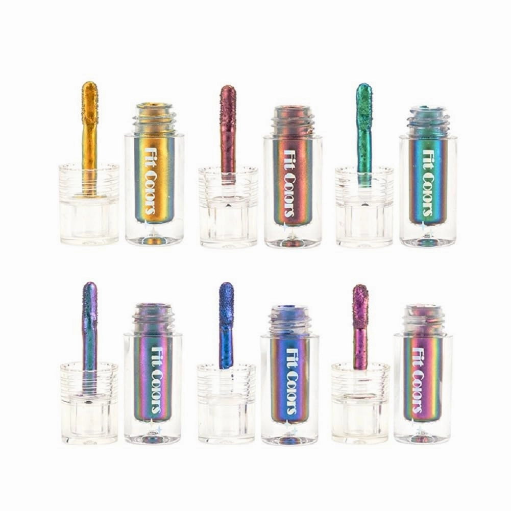 Fit Colors 6-color optical chameleon longan shadow liquid dual-use lip gloss waterproof and sweat resistant lasting (01)