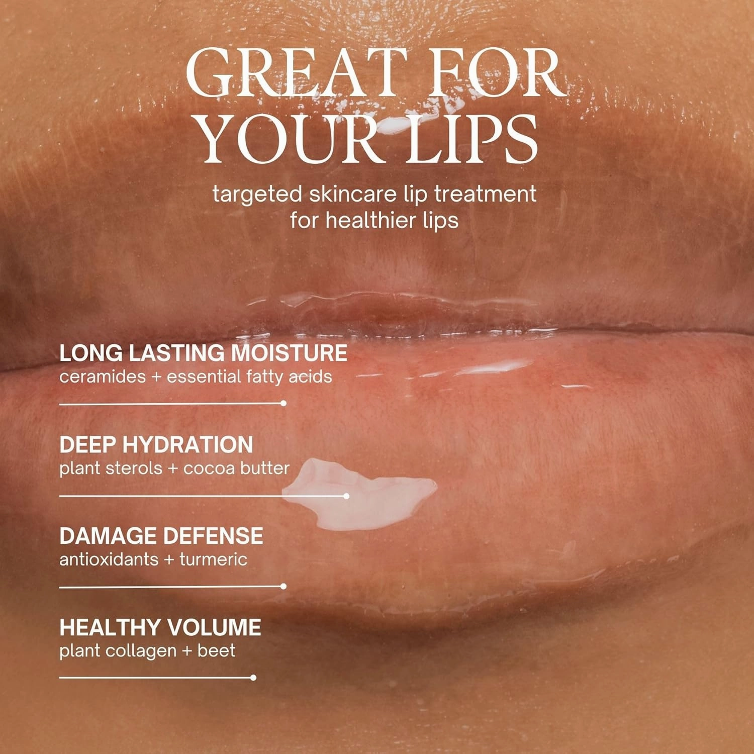 Fitglow Beauty | Night Lip Serum 10 Year Anniversary | Lip Sleeping Mask | Plant-Powered Natural Overnight Lip Mask Treatment | Hydrating Moisturizer for Dry Cracked Chapped Lips | 1 (12g) Tube, Clear