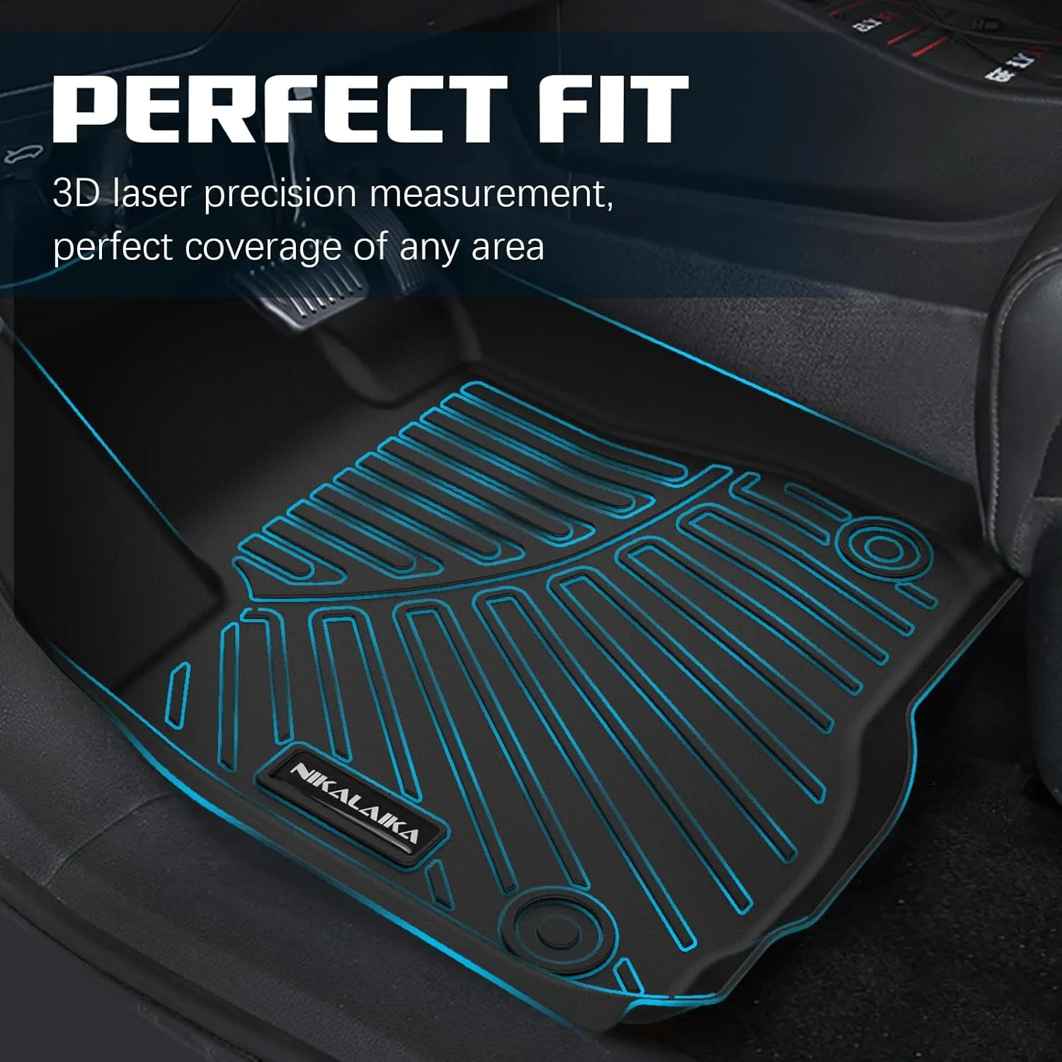 Floor Mats & Cargo Liner for 2024 2025 Buick Envista All Weather Protection TPE Rubber Full Set Automotive Floor Liners & Trunk Mat for 2024 Buick Envista Accessories, Black