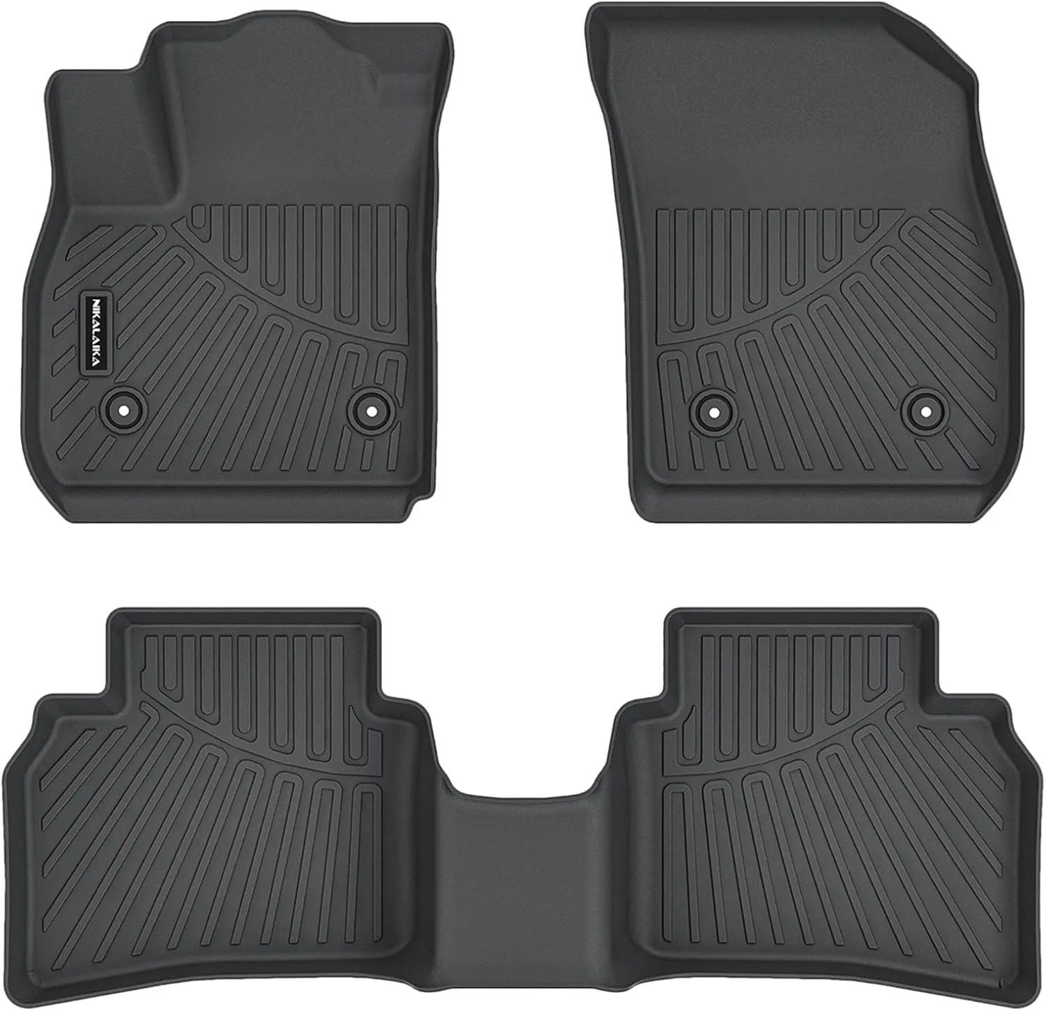 Floor Mats for 2021-2024 2025 Buick Envision All Weather Protection TPE Rubber Floor Liners for 2021-2025 Buick Envision Full Set Automotive Mat Accessories, Odorless Anti-Slip Black
