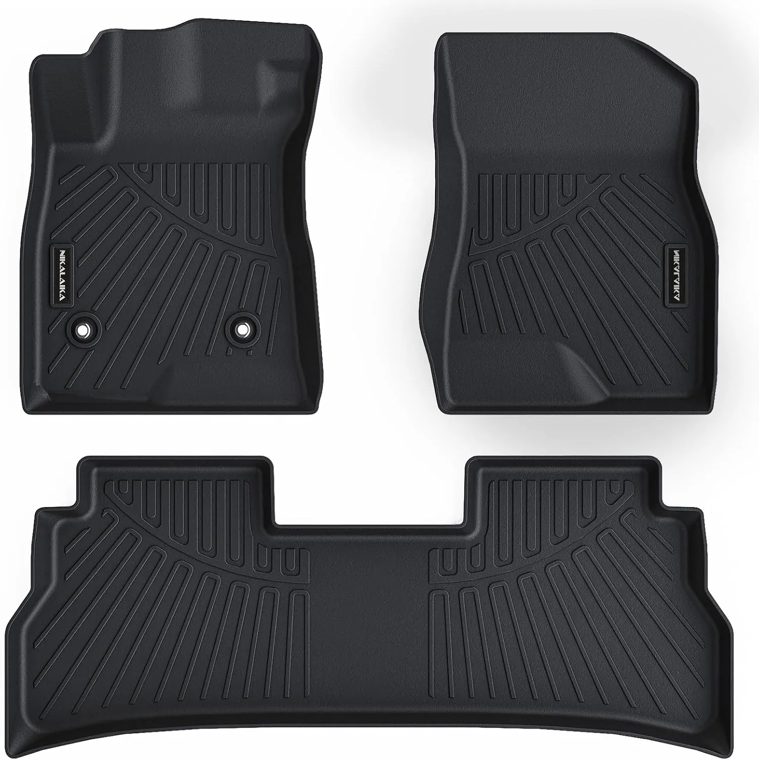 Floor Mats for Buick Envista 2024 2025 All Weather Protection TPE Rubber Floor Liners for Buick Envista 2024 Accessories, Odorless Anti-Slip, 1st & 2nd Row, Black