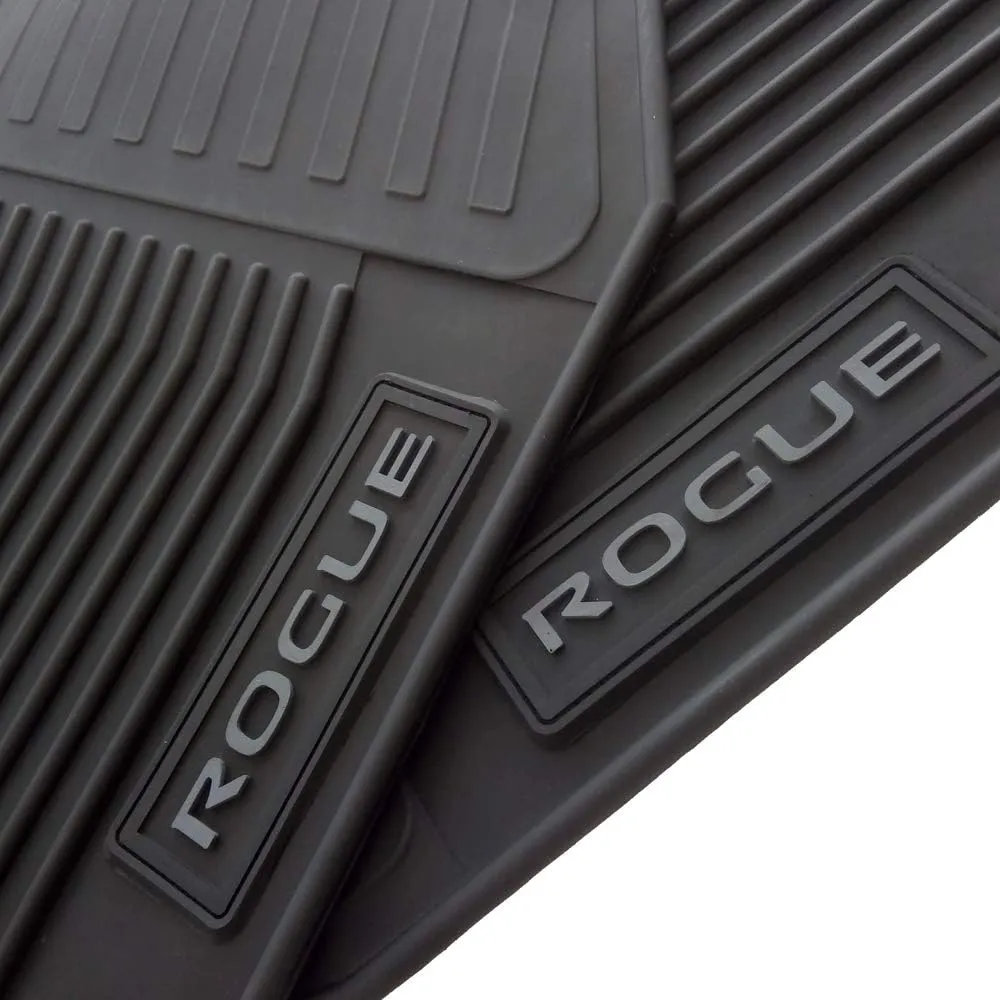 Floor Mats for Nissan Rogue OEM Genuine - All Weather - Heavy Duty - (2014,2015,2016,2017,2018, 2019, 2020) Complete Set (Black) Do not fit Rogue Sport nor Select DO NOT FIT Rogue 2021