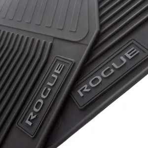 Floor Mats for Nissan Rogue OEM Genuine - All Weather - Heavy Duty - (2014,2015,2016,2017,2018, 2019, 2020) Complete Set (Black) Do not fit Rogue Sport nor Select DO NOT FIT Rogue 2021