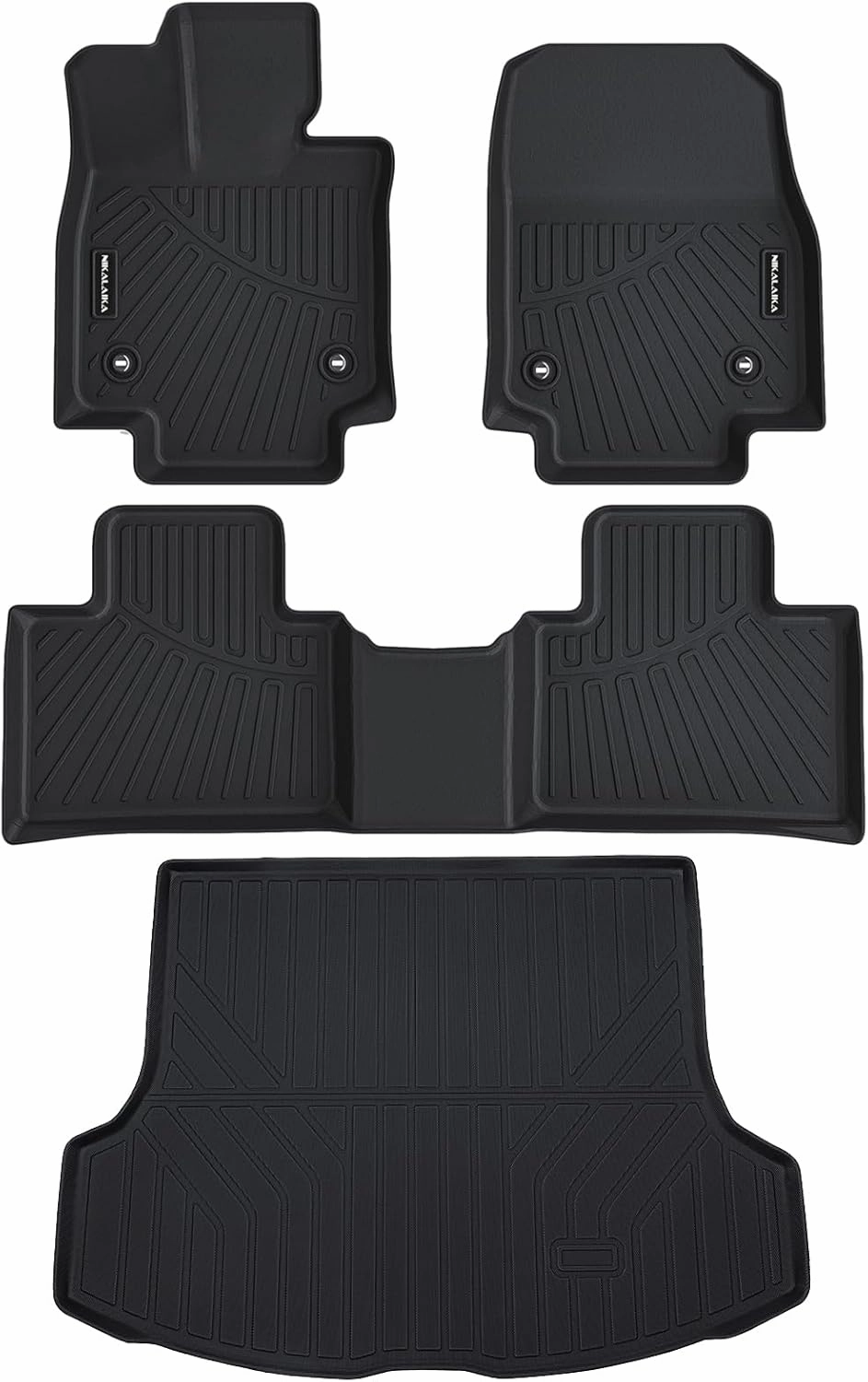 Floor Mats & Cargo Liner for Lexus 2023 2024 2025 RX/RX350/RX350h/RX500h (Not for RX450h  PHEV) All Weather Protection TPE Rubber Floor Liners Full Set Automotive Mat Accessories, Black