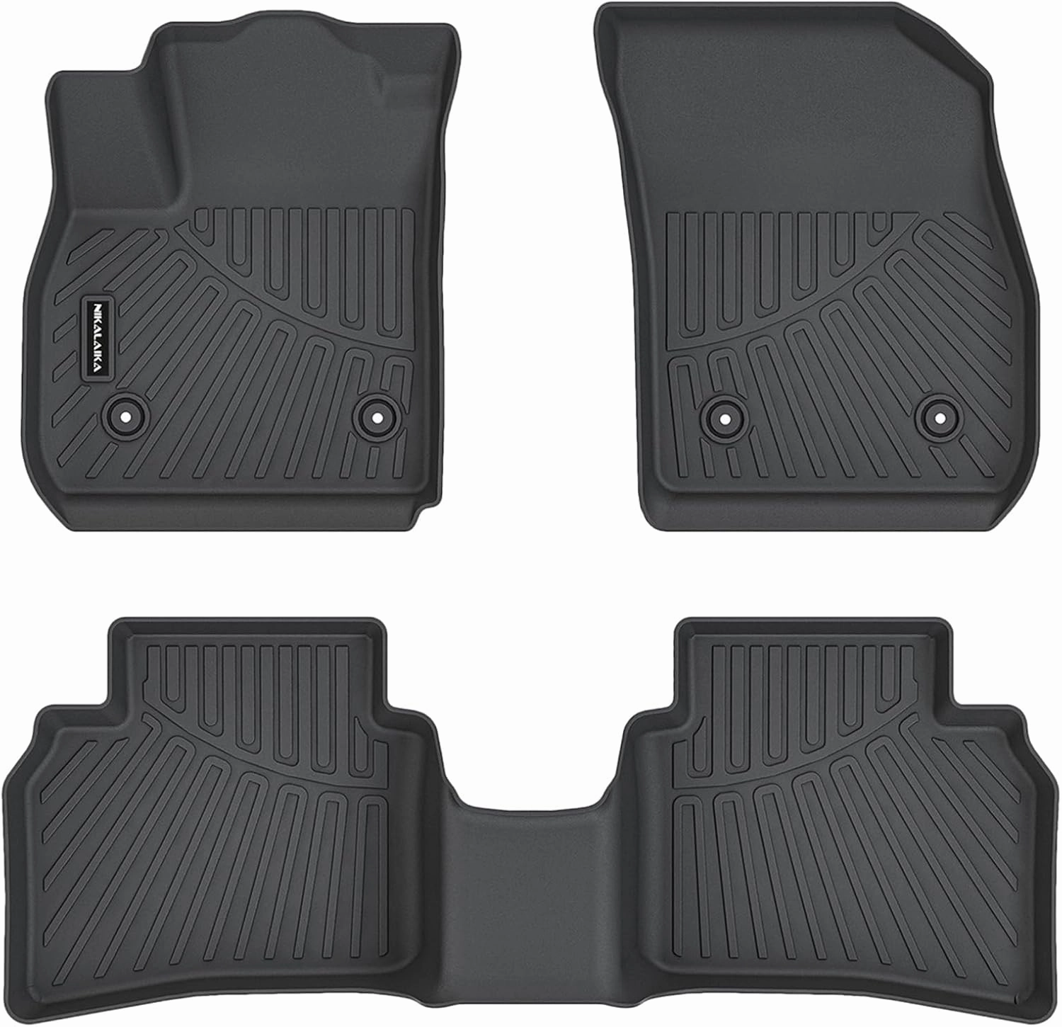 Floor Mats for 2021-2024 2025 Buick Envision All Weather Protection TPE Rubber Floor Liners for 2021-2025 Buick Envision Full Set Automotive Mat Accessories, Odorless Anti-Slip Black