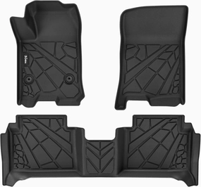 Floor Mats for 2023 2024 2025 Chevy Colorado/GMC Canyon Crew Cab, TPE All Weather Car Mats Protection Anti-Slip Floor Liners Chevrolet Colorado Accessories