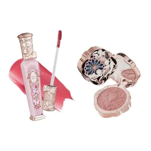 Flower Knows Violet Strawberry Rococo Glitter Lip Gloss G02 Little Angel Embossed Blush 04