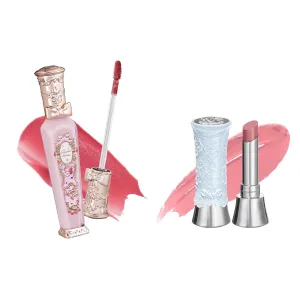 Flower Knows Violet Strawberry Rococo Glitter Lip Gloss G02 Rasberry Booze Swan Ballet Shine Solid Lip Gloss Stick B04 Silver Moon