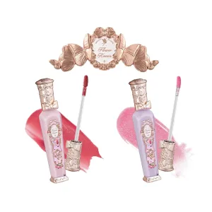 Flower Knows Violet Strawberry Rococo Glowy Lip Gloss G02 G03 Hair Clip Set