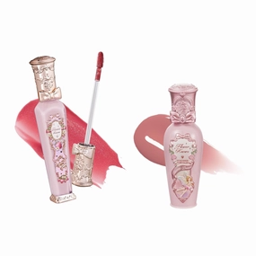 Flower Knows Midsummer Fairytales Lip Gloss G04 To The Moon   Violet Strawberry Rococo Glitter Lip Gloss G02 Rasberry Booze