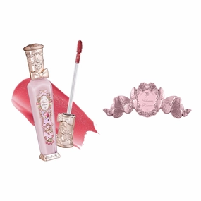 Flower Knows Violet Strawberry Rococo Glitter Lip Gloss G02 Rasberry Booze   Midsummer Fairytales Decorate Hair Clip Rosy Butterfly
