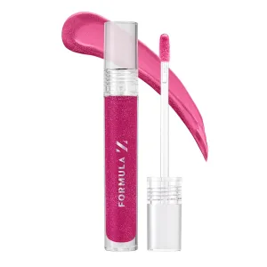 Formula Z Luxe Diamond Gloss - Lip Gloss with Hyaluronic Z Technology - Non Sticky Lip Plumper - Long Lasting and Hydrating - Superstar - 0.13 oz