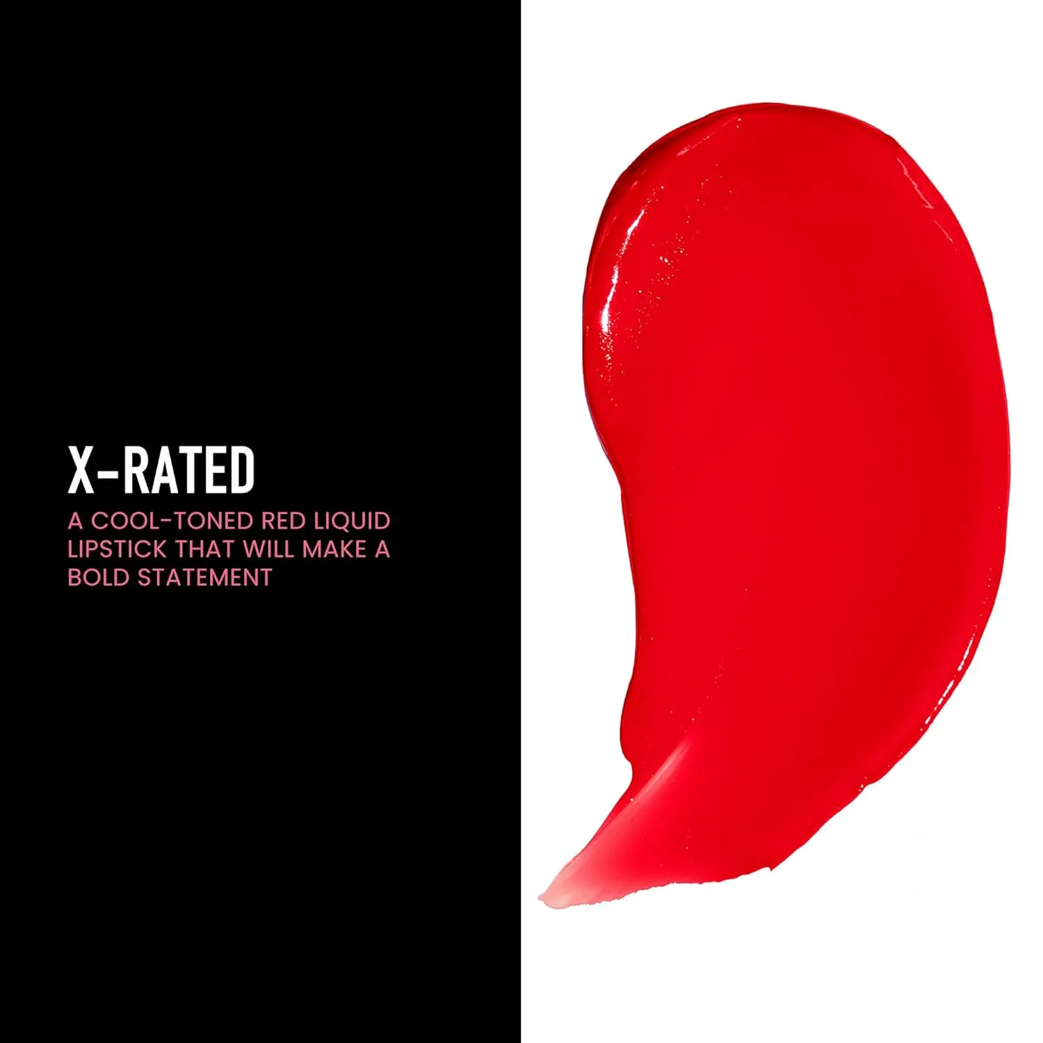 Frankie Rose Cosmetics Ultra Matte Liquid Lipstick - Long Lasting Lip Cream - Highly Pigmented, Smooth, Creamy Lip Color for Women - X-Rated