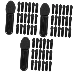 FRCOLOR 300pcs Portable Eyeshadow Applicators Soft Sponge Tips for Eye Makeup Versatile Makeup Brushes for Eyeshadow Lip and Nose Contouring Cosmetic Tool for Beginners and Professionals