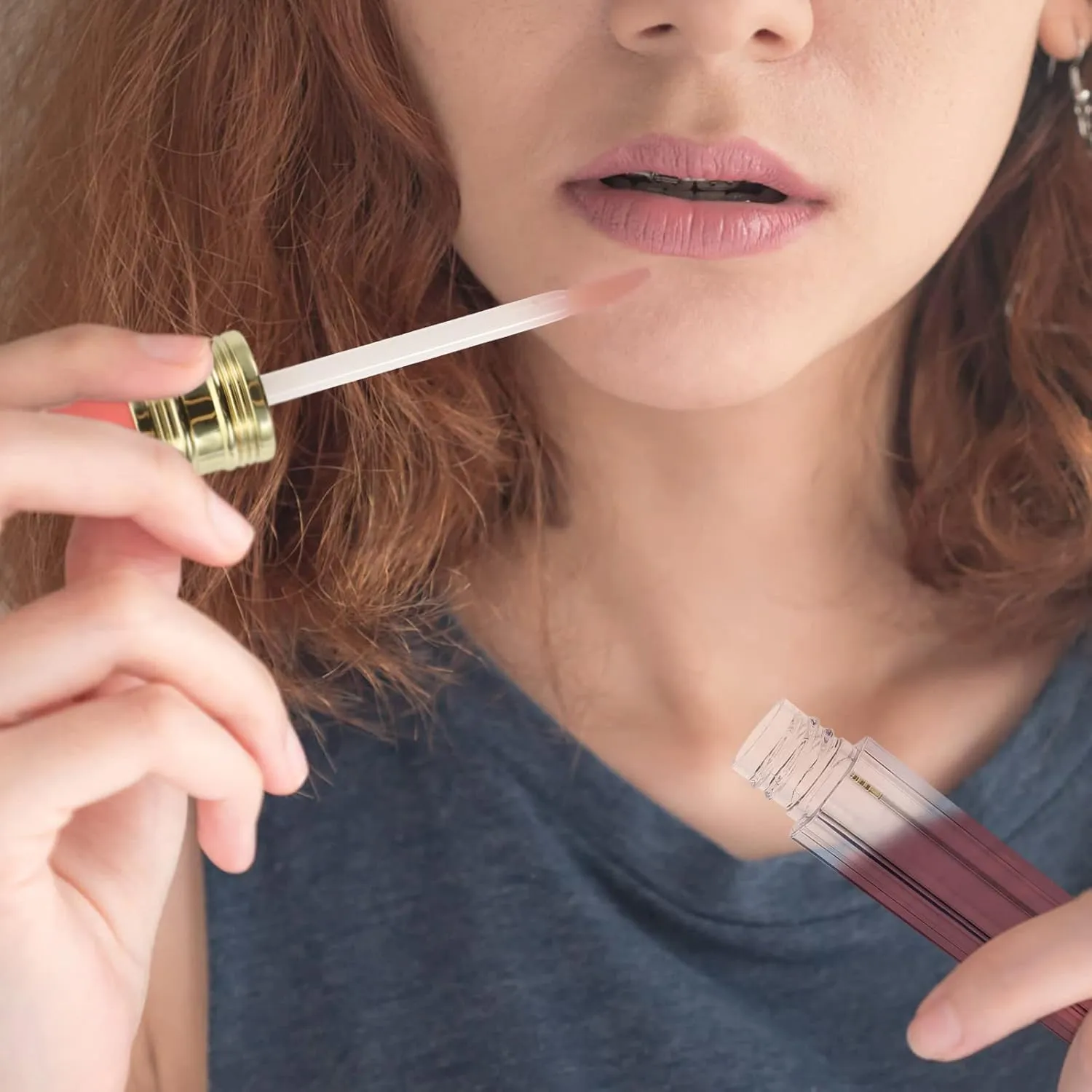 FRCOLOR 36 Pcs Empty Lip Gloss Tubes Creative Pencil Shaped Clear Mini Refillable Lip Oil Bottles For Women Girl Diy Cosmetics Lip Oil