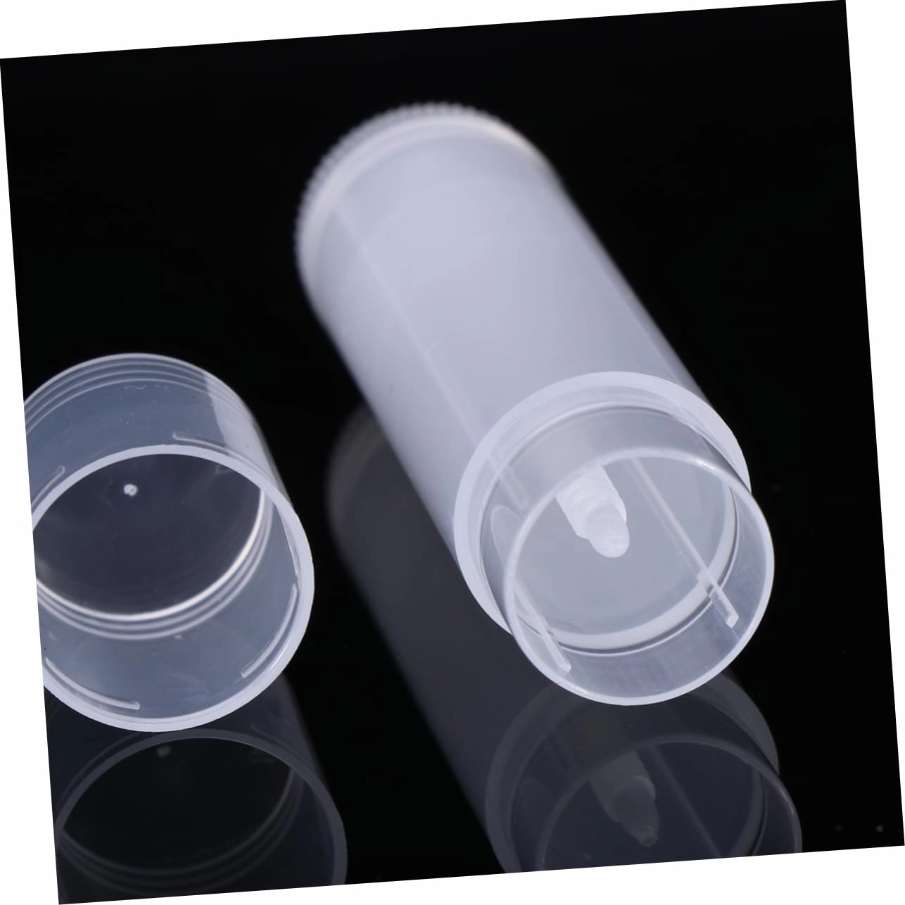 FRCOLOR 75 Pcs Empty Lip Balm Lip Gloss Containers Empty Lip Gloss Base Clear Lip Care Products DIY Lip