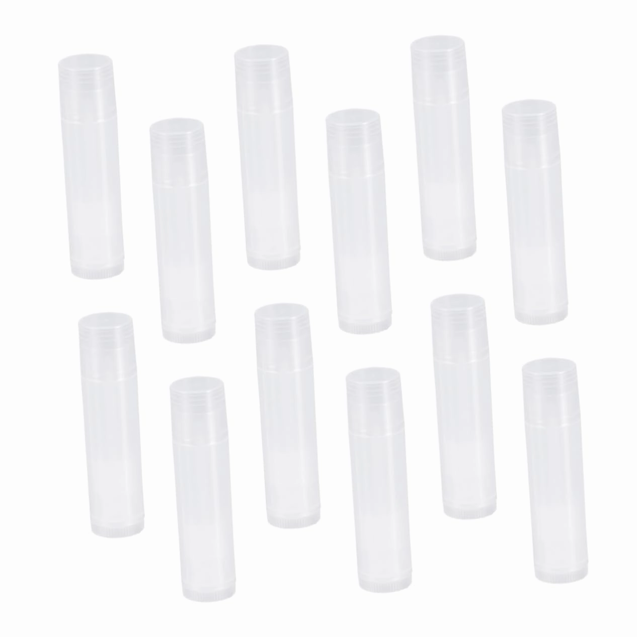 FRCOLOR 75 Pcs Empty Lip Balm Lip Gloss Containers Empty Lip Gloss Base Clear Lip Care Products DIY Lip