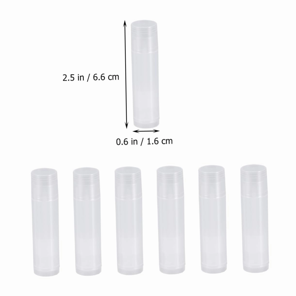 FRCOLOR 75 Pcs Empty Lip Balm Lip Gloss Containers Empty Lip Gloss Base Clear Lip Care Products DIY Lip