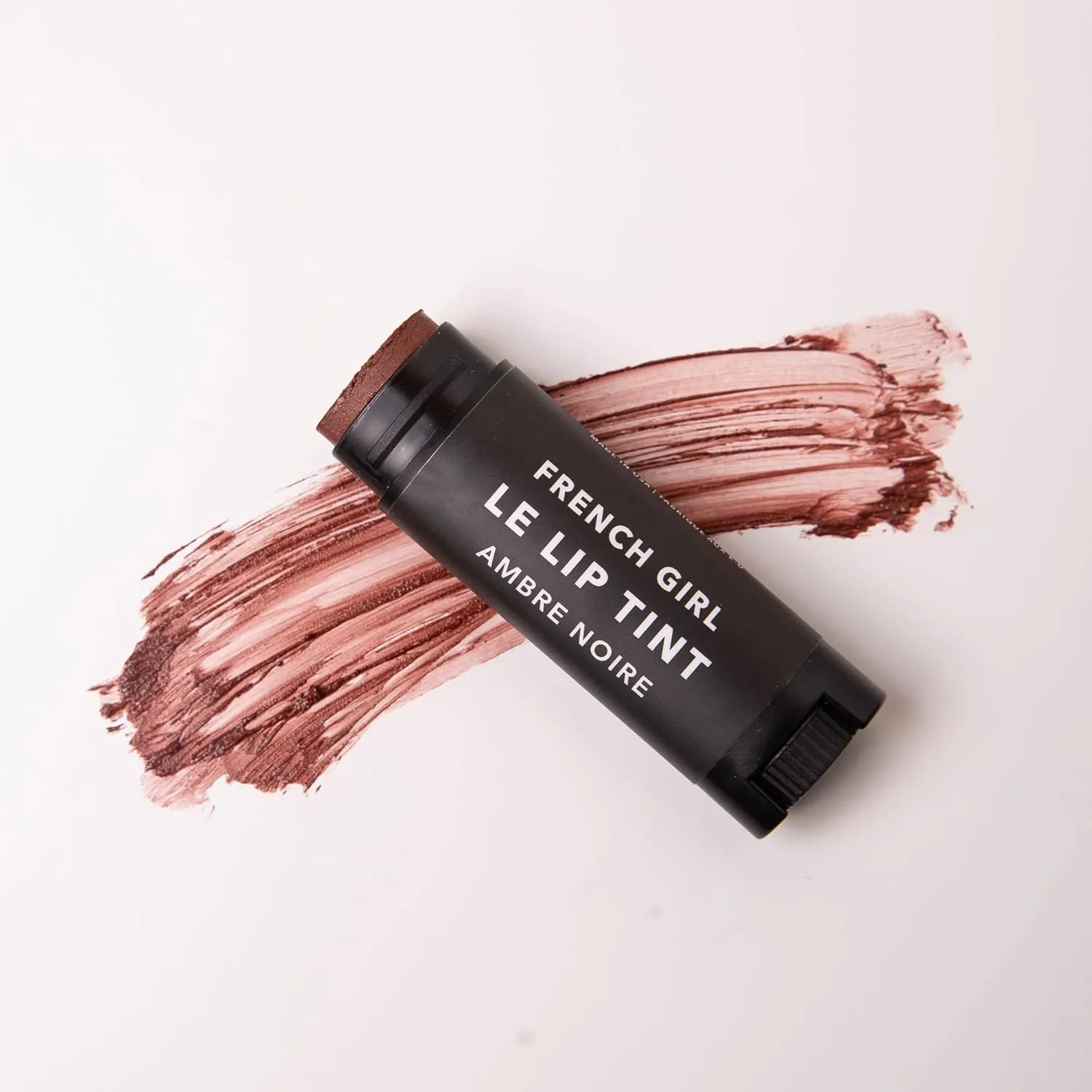 French Girl Le Lip Tint - Moisturizing & Hydrating Lip Balm for Sheer, Buildable Coverage & Shine, Clean Formula, Organic Ingredients, Vegan & Cruelty-Free - Ambre Noire