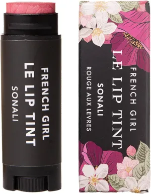 French Girl Le Lip Tint - Moisturizing & Hydrating Lip Balm for Sheer, Buildable Coverage & Shine, Clean Formula, Organic Ingredients, Vegan & Cruelty-Free - Sonali