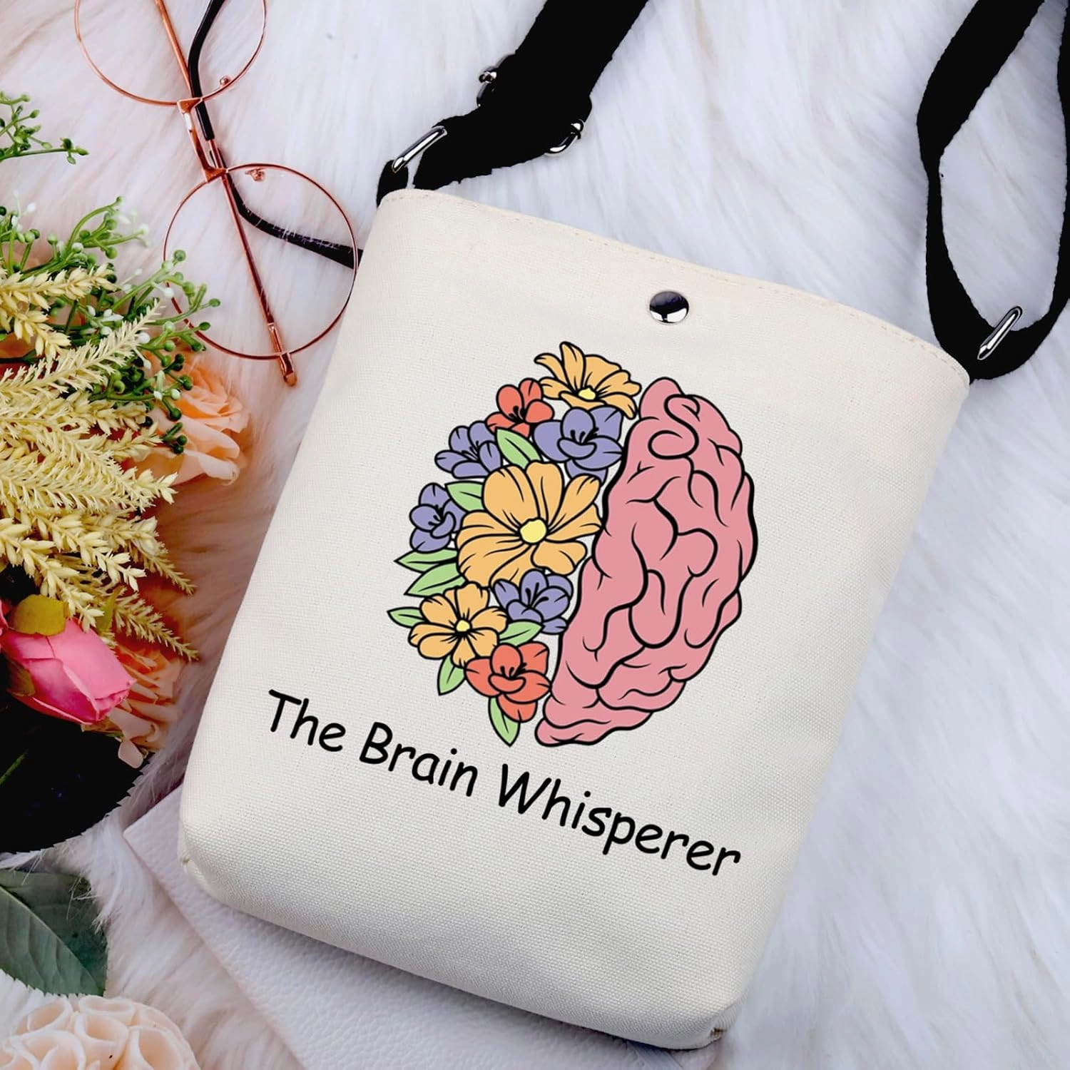G2TUP Neuroscience Gift The Brain Whisperer Makeup Bag Neuroscience Cosmetic Bag Neuroscientist Science Gift Neurology Nurse Zipper Travel Pouch (The Brain Whisperer X)