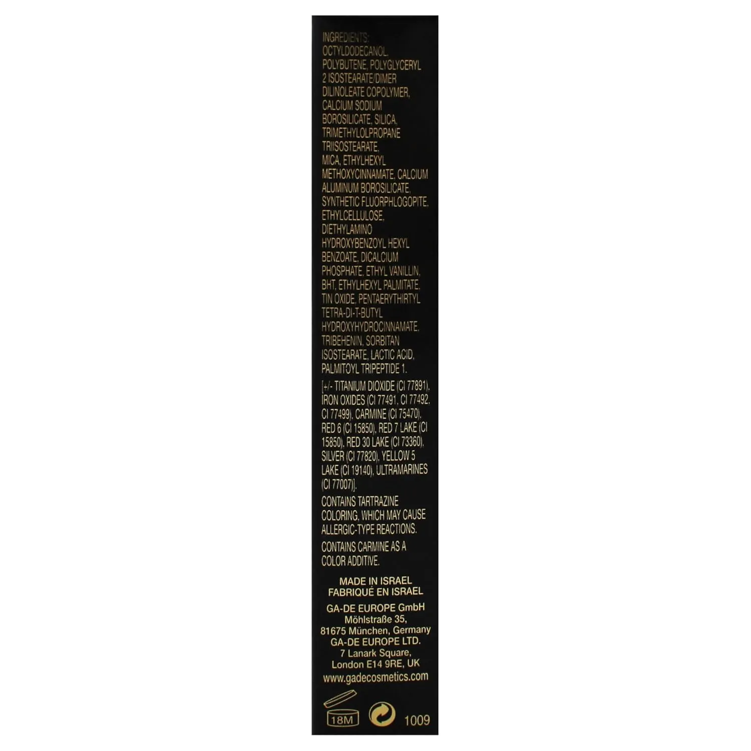 GA-DE Crystal Lights Lip Gloss, 806 - Enriched with Light-Reflecting Crystal Pearls - Smooth Silky, Rich Color - Moisturizes and Adds Shine - 0.2 oz