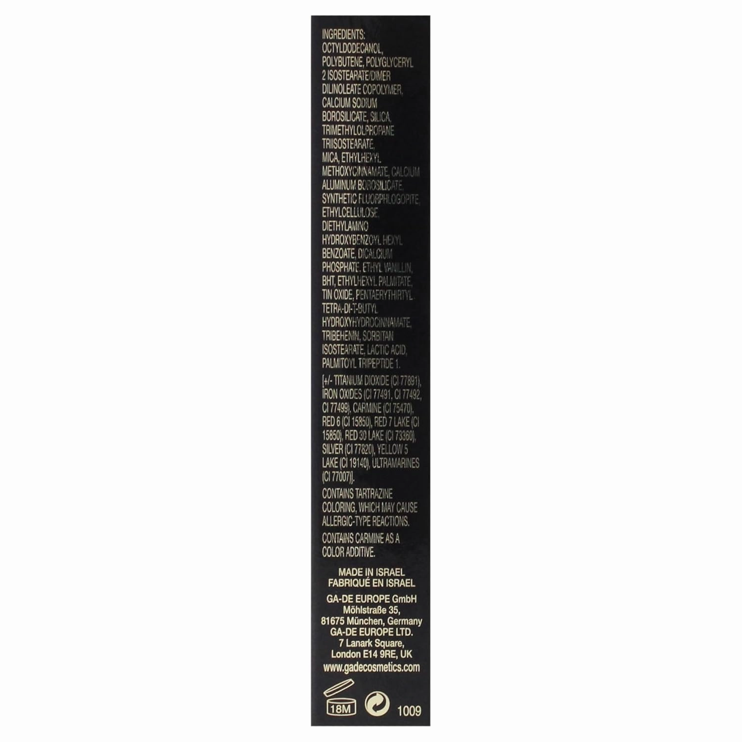 GA-DE Crystal Lights Lip Gloss, 525 - Enriched with Light-Reflecting Crystal Pearls - Smooth Silky, Rich Color - Moisturizes and Adds Shine - 0.2 oz