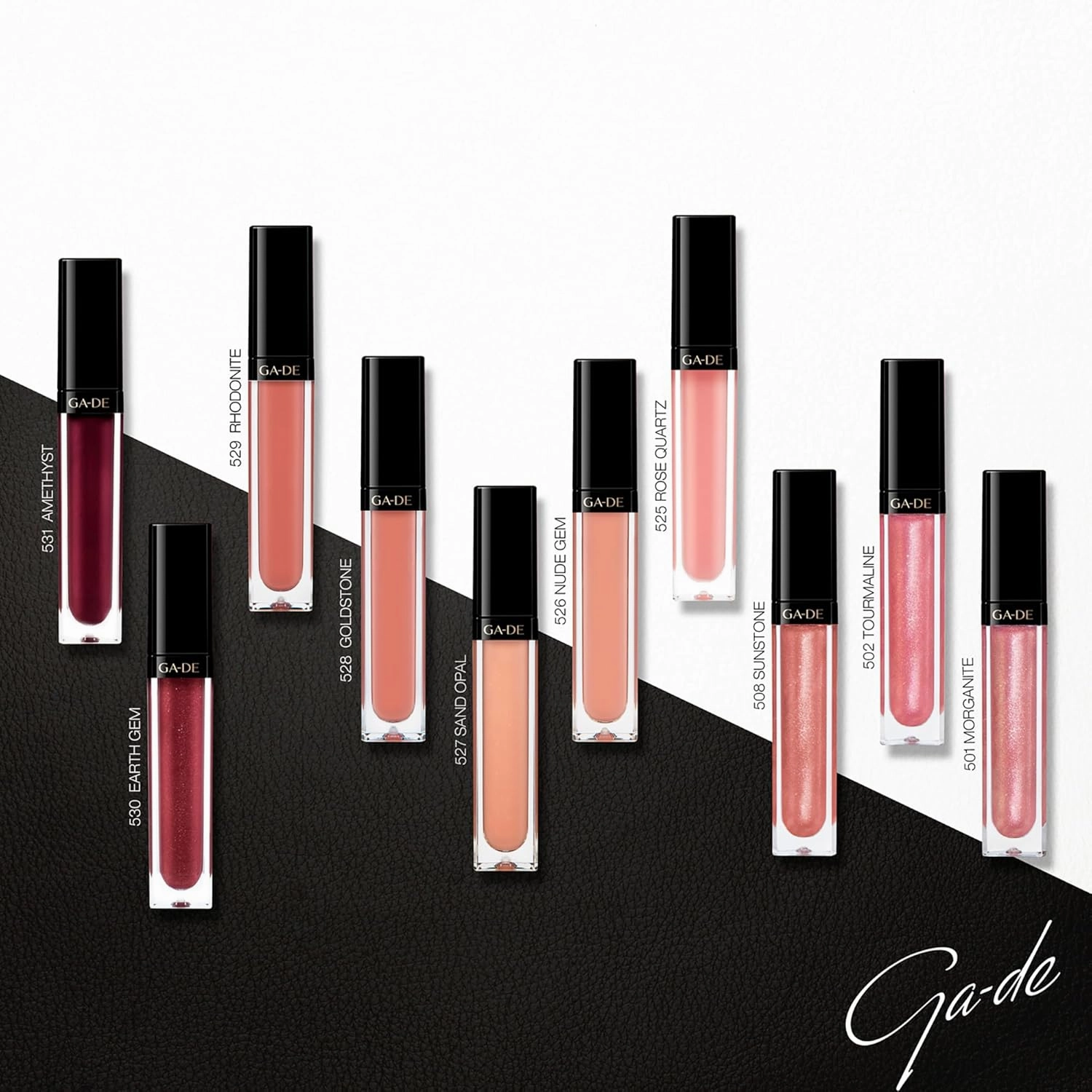 GA-DE Crystal Lights Lip Gloss, 525 - Enriched with Light-Reflecting Crystal Pearls - Smooth Silky, Rich Color - Moisturizes and Adds Shine - 0.2 oz
