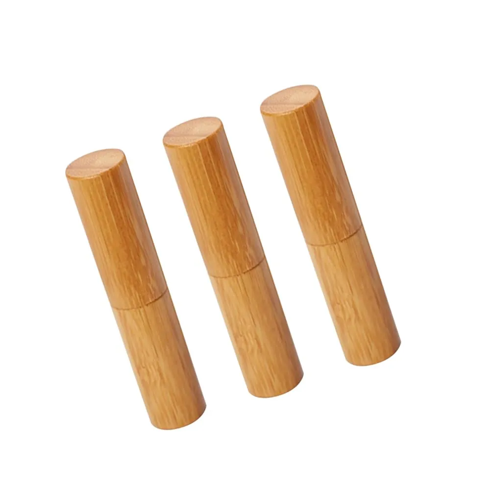 Garneck 6 Pcs Makeup Samples Clear Hose Natural Refillable Cosmetic Containers Natural Lip Balm Containers with Lids Clear Container Clear Stand Lotion Bottle Bamboo Cream