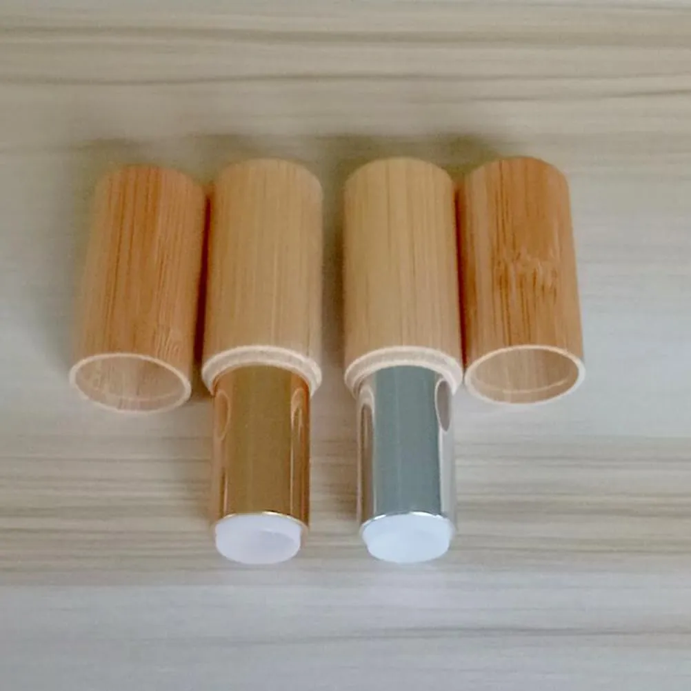 Garneck 6 Pcs Makeup Samples Clear Hose Natural Refillable Cosmetic Containers Natural Lip Balm Containers with Lids Clear Container Clear Stand Lotion Bottle Bamboo Cream