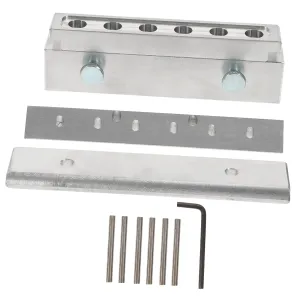 Gatuida 6 Hole Lipstick Mold Diy Making Kit Lip Gloss Base for Homemade Lipstick Aluminum Alloy Fashion Elegant