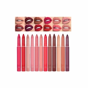 Generic Matte Lip Liner, Stretchable Waterproof, Hydrating Smooth, Long-Lasting, Stain-Resistant, 24-Hour Without Pencil Sharpener, Plumping Lips, Creative Lip Makeup
