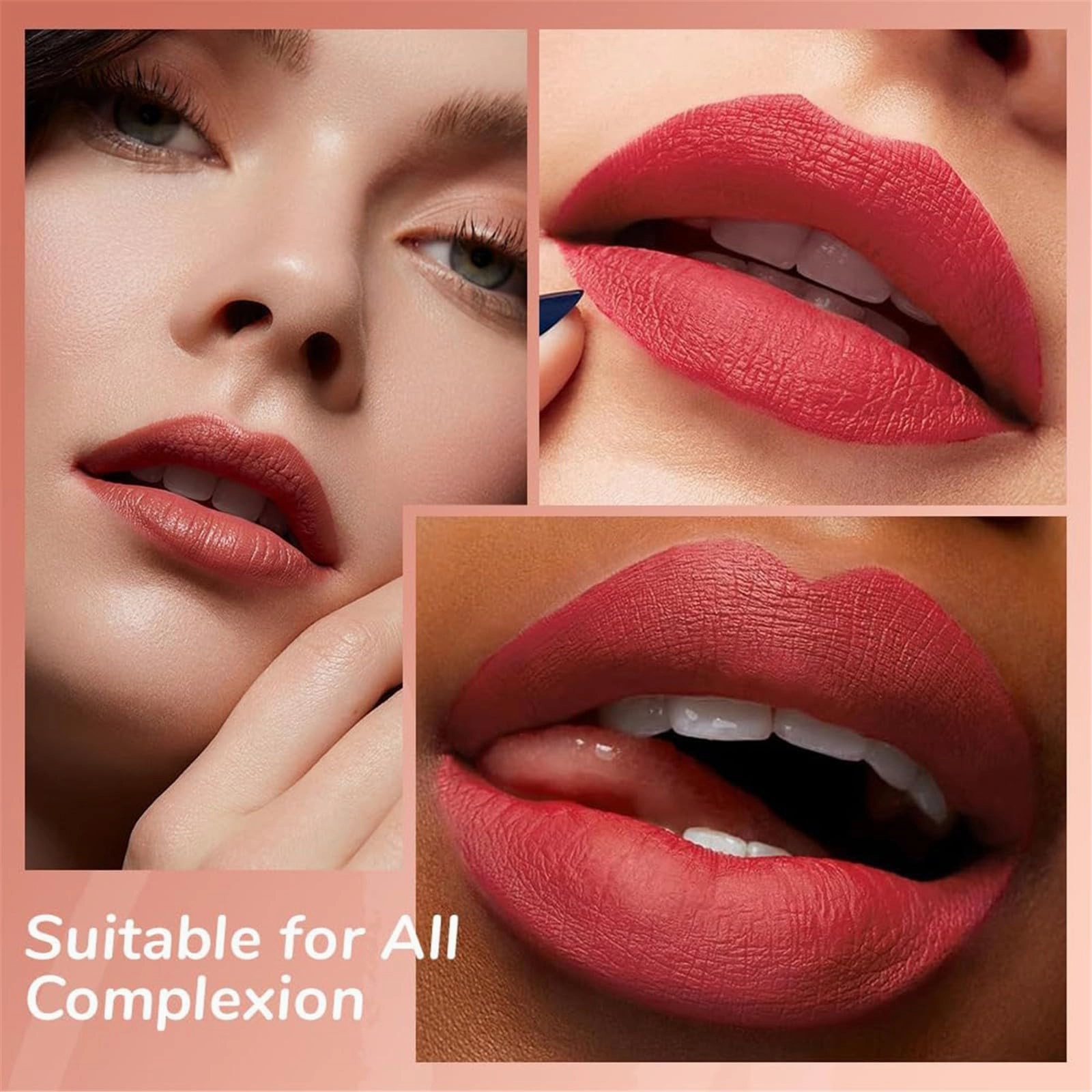 Generic Matte Lip Liner, Stretchable Waterproof, Hydrating Smooth, Long-Lasting, Stain-Resistant, 24-Hour Without Pencil Sharpener, Plumping Lips, Creative Lip Makeup