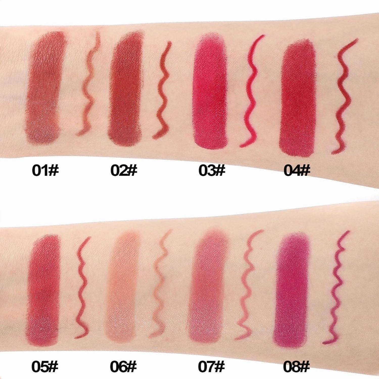 Genli Glaze Oil Balm, Genli Pink Drip Lipstick, Nuewskin Lip Balm, 24h Long-Lasting Moisturizing Smooth Shine Balm Set(02#-Berry Haze)