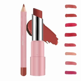 Genli Glaze Oil Balm, Genli Pink Drip Lipstick, Nuewskin Lip Balm, 24h Long-Lasting Moisturizing Smooth Shine Balm Set(02#-Berry Haze)