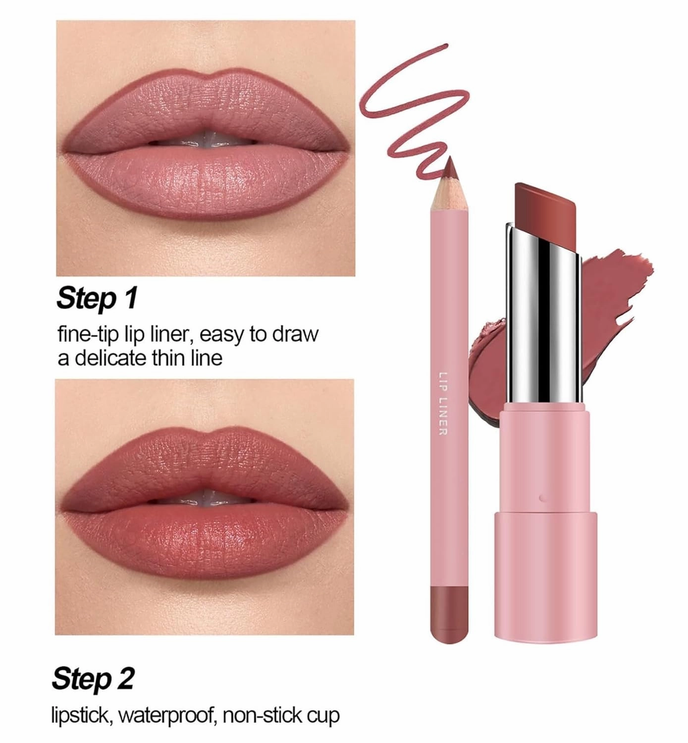 Genli Glaze Oil Balm, Genli Pink Drip Lipstick, Nuewskin Lip Balm, 24h Long-Lasting Moisturizing Smooth Shine Balm Set(02#-Berry Haze)