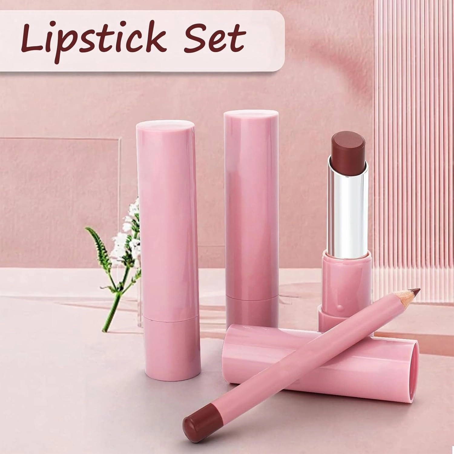 Genli Lifter Glaze Oil Balm,2025 New Genli Lip Balms,Lifter Glaze Lip Balm,Lipstick and Lips Liner 2 in 1,with 24hrs of Smooth,Sweet Shine,Fuller Lips (06#-2Set)