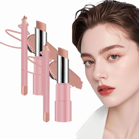 Genli Lifter Glaze Oil Balm,2025 New Genli Lip Balms,Lifter Glaze Lip Balm,Lipstick and Lips Liner 2 in 1,with 24hrs of Smooth,Sweet Shine,Fuller Lips (06#-2Set)