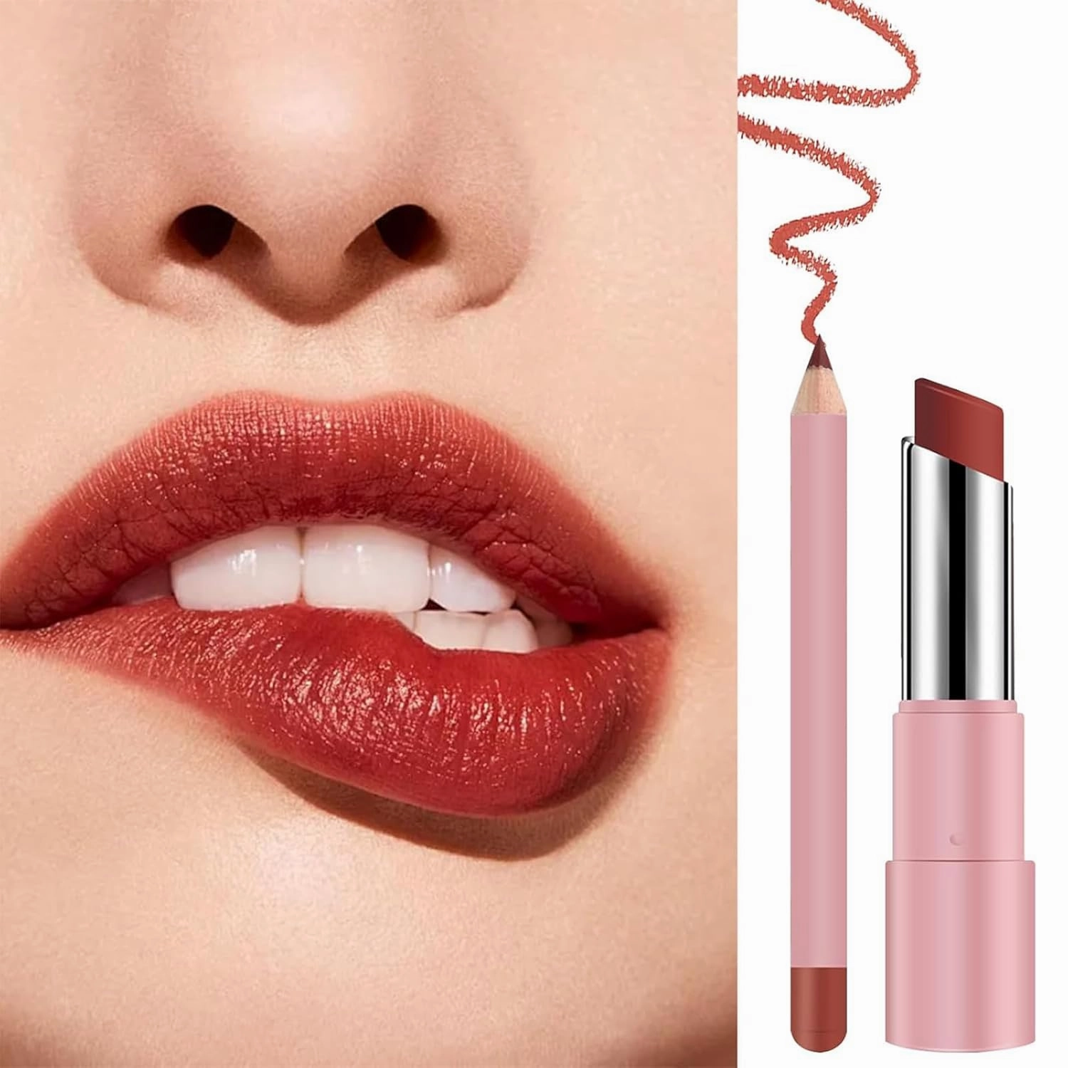 Genli Lifter Glaze Oil Balm,2025 New Genli Lip Balms,Lifter Glaze Lip Balm,Lipstick and Lips Liner 2 in 1,with 24hrs of Smooth,Sweet Shine,Fuller Lips (06#-2Set)