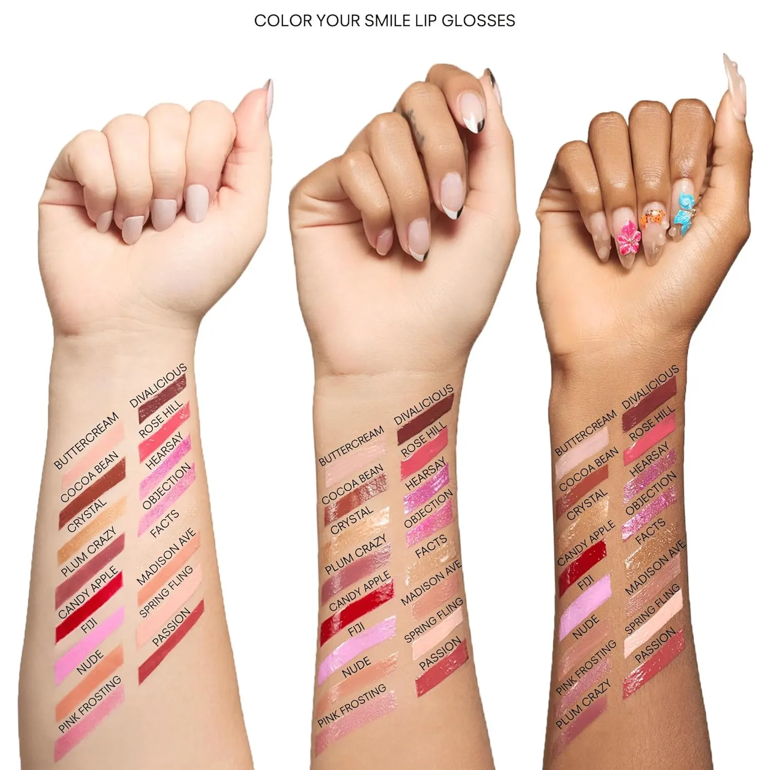 Gerard Cosmetics Emily D Baker X Lighted Lip Gloss (Facts), Clear Lipstick with Iridescent Pearl Finish, Moisturizing Lip Gloss with Light & Mirror, Cruelty Free, Made in the USA