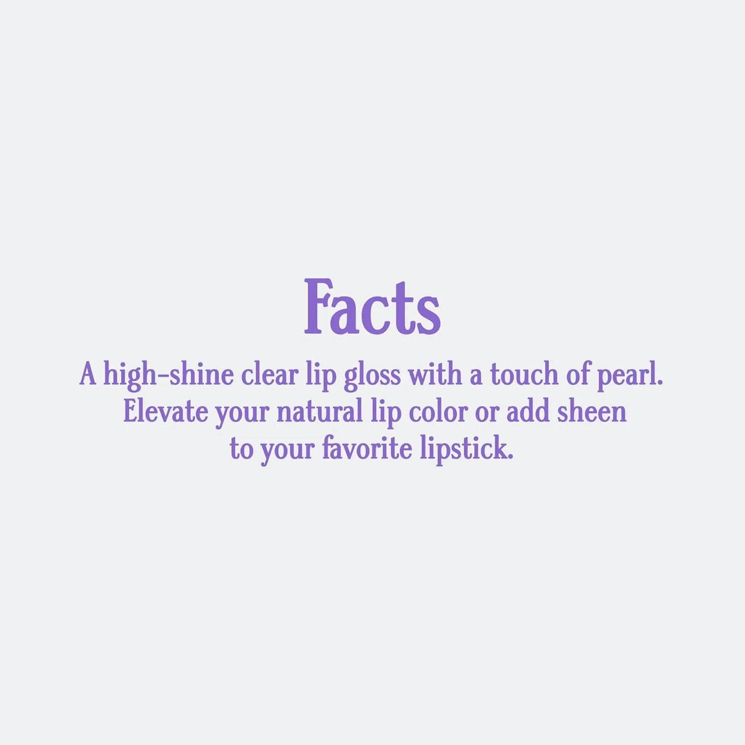 Gerard Cosmetics Emily D Baker X Lighted Lip Gloss (Facts), Clear Lipstick with Iridescent Pearl Finish, Moisturizing Lip Gloss with Light & Mirror, Cruelty Free, Made in the USA