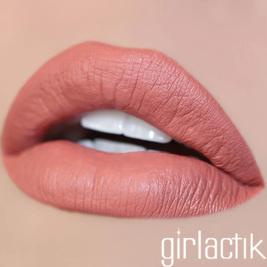 Girlactik Long Lasting Matte Lip Paint Liquid Lipstick in Allure- Long wearing, Smooth Application, Pigmented, Non-Crack Formula, Lightweight, 7.5 ml / .25 oz, (Blushing)