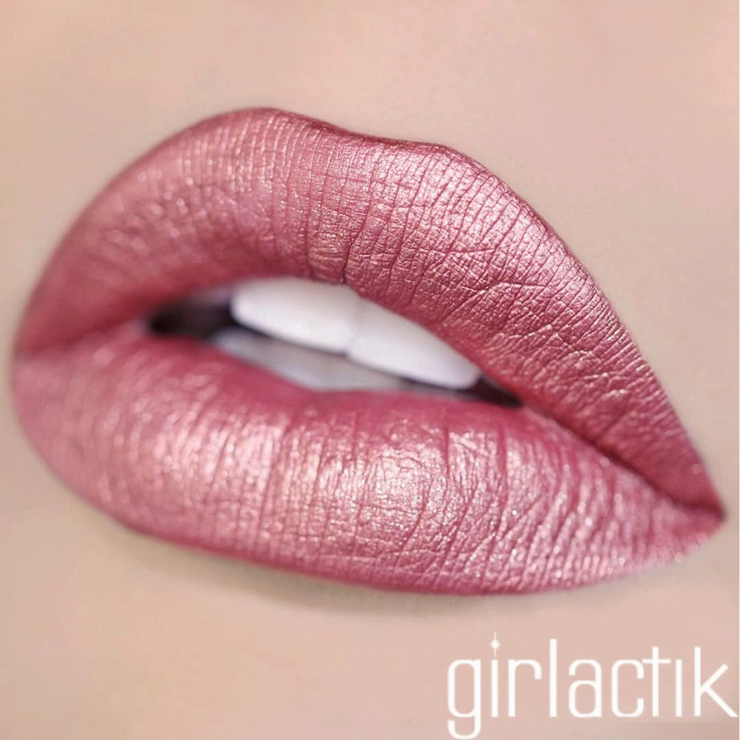 Girlactik Long Lasting Matte Lip Paint Liquid Lipstick in Allure- Long wearing, Smooth Application, Pigmented, Non-Crack Formula, Lightweight, 7.5 ml / .25 oz, (Romance)