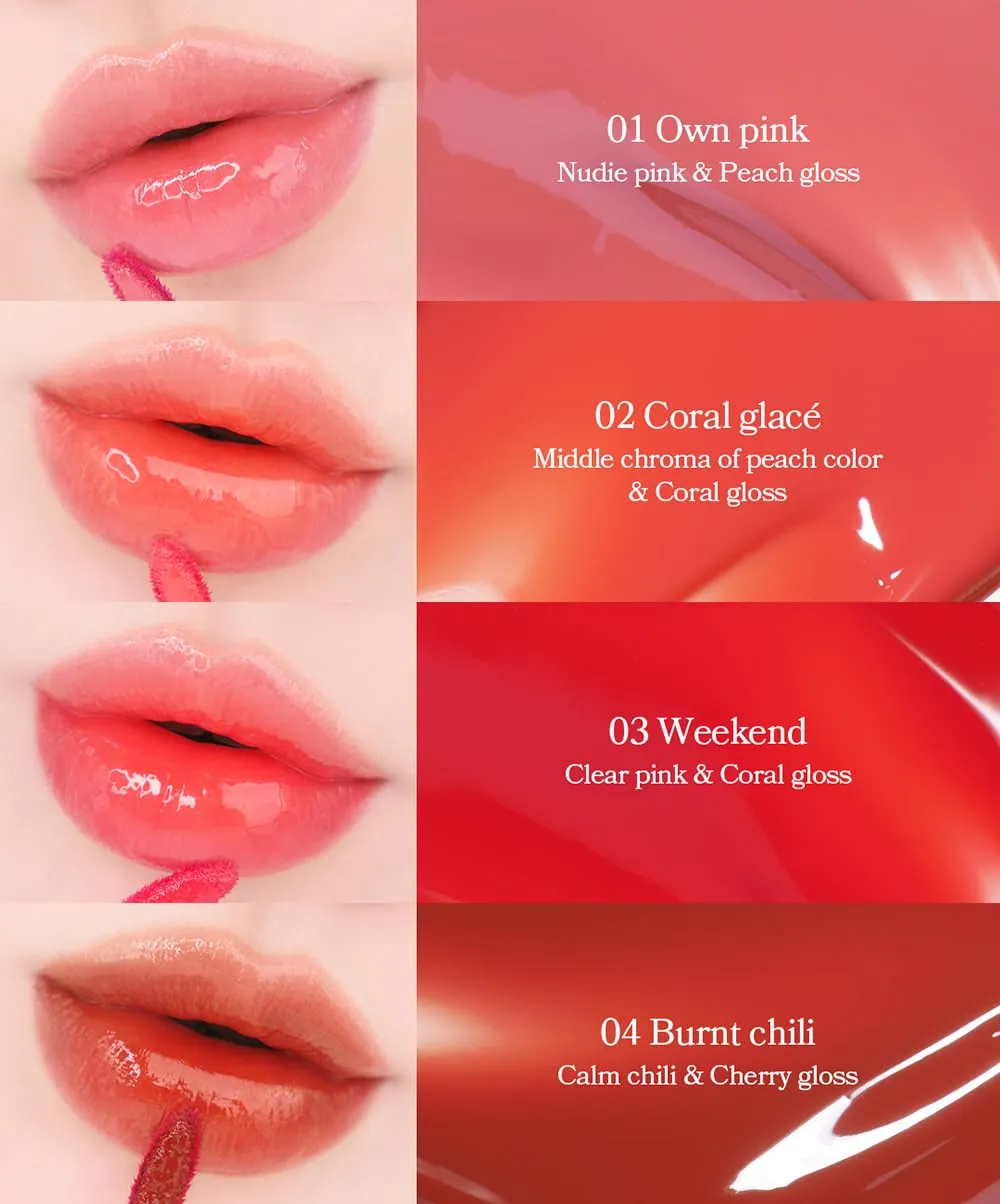 Glacé Lip Tint 06 Mauve more Long-Lasting Liquid Stain Buildable Layer with Glossy Finish for Juicy Glowy Lips K-Beauty K-Cosmetics