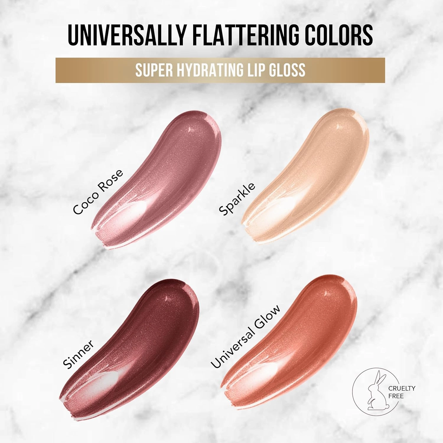 Glamazon Hydrating Lip Gloss, Sparkle, Instant Hydration & Amazing Shine With No Sticky Feeling